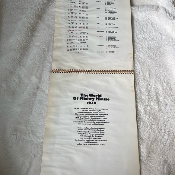 Disney hallmark 1978 engagement calendar - Picture 6 of 7